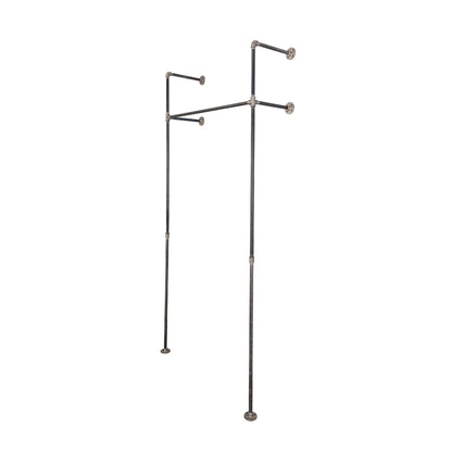 41 in. Wall Mounted Clothing Rack, Single PIPE DECOR