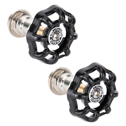 Black Industrial Spigot Handle (2-Pack) PIPE DECOR