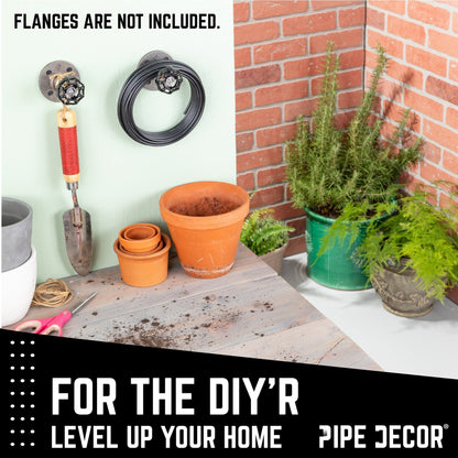 Black Industrial Spigot Handle (2-Pack) PIPE DECOR