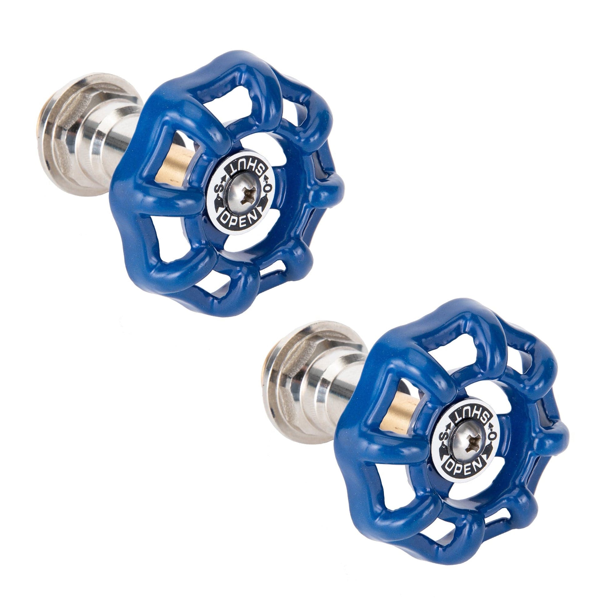 Blue Industrial Spigot Handle (2-Pack) PIPE DECOR