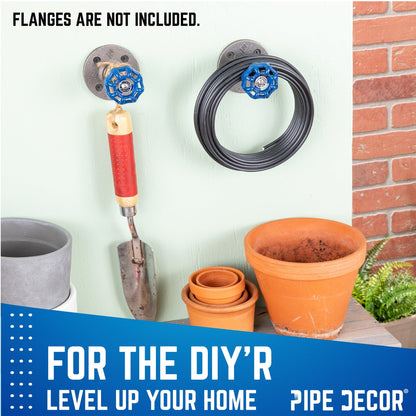 Blue Industrial Spigot Handle (2-Pack) PIPE DECOR