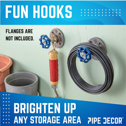 Blue Industrial Spigot Handle (2-Pack) PIPE DECOR