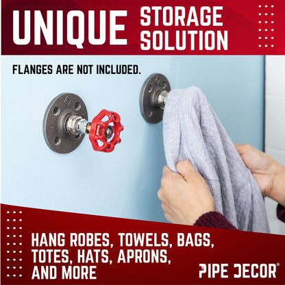 Red Industrial Spigot Handle (2-Pack) PIPE DECOR