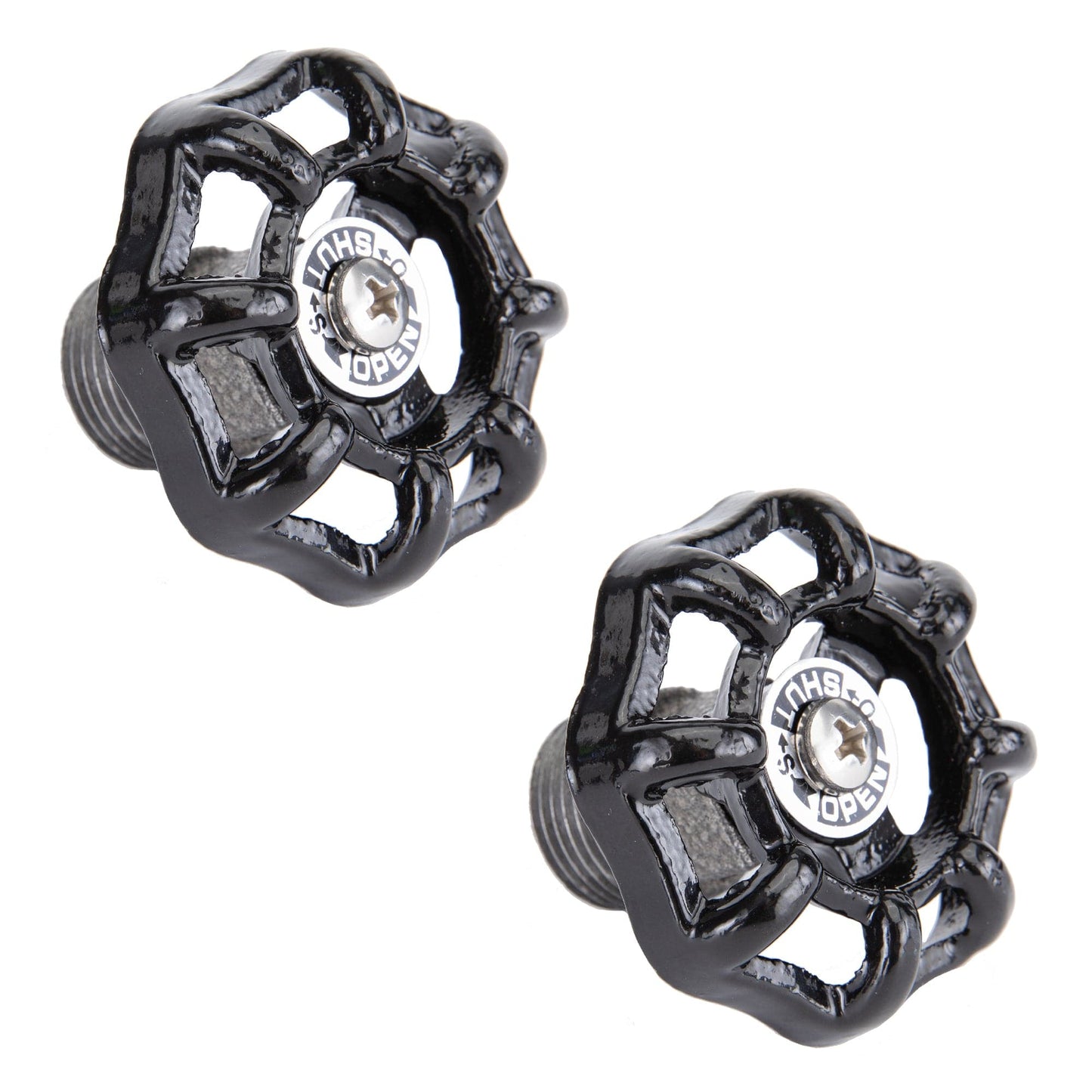 Black Industrial Spigot with Plug (2-Pack) PIPE DECOR