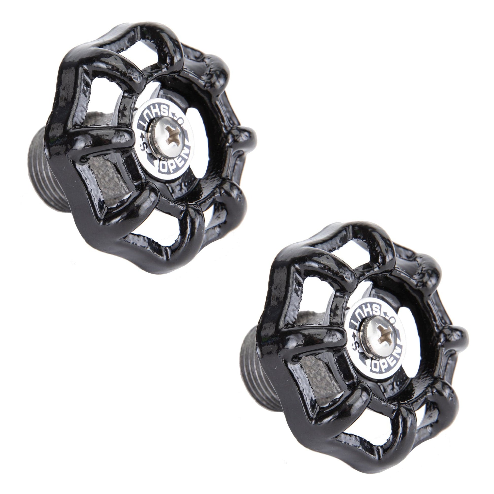 Black Industrial Spigot with Plug (2-Pack) PIPE DECOR