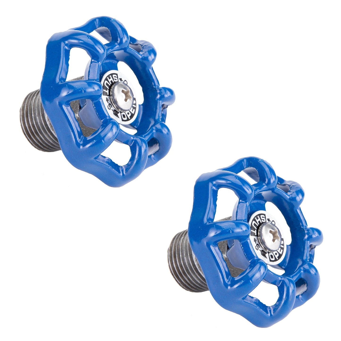 Blue Industrial Spigot with Plug (2-Pack) PIPE DECOR