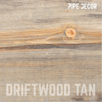 RESTORE Driftwood Tan 36 in. Wood Shelf (Wood Only) PIPE DECOR