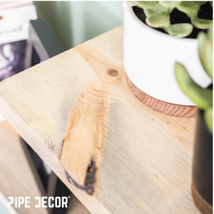 RESTORE Driftwood Tan 36 in. Wood Shelf (Wood Only) PIPE DECOR