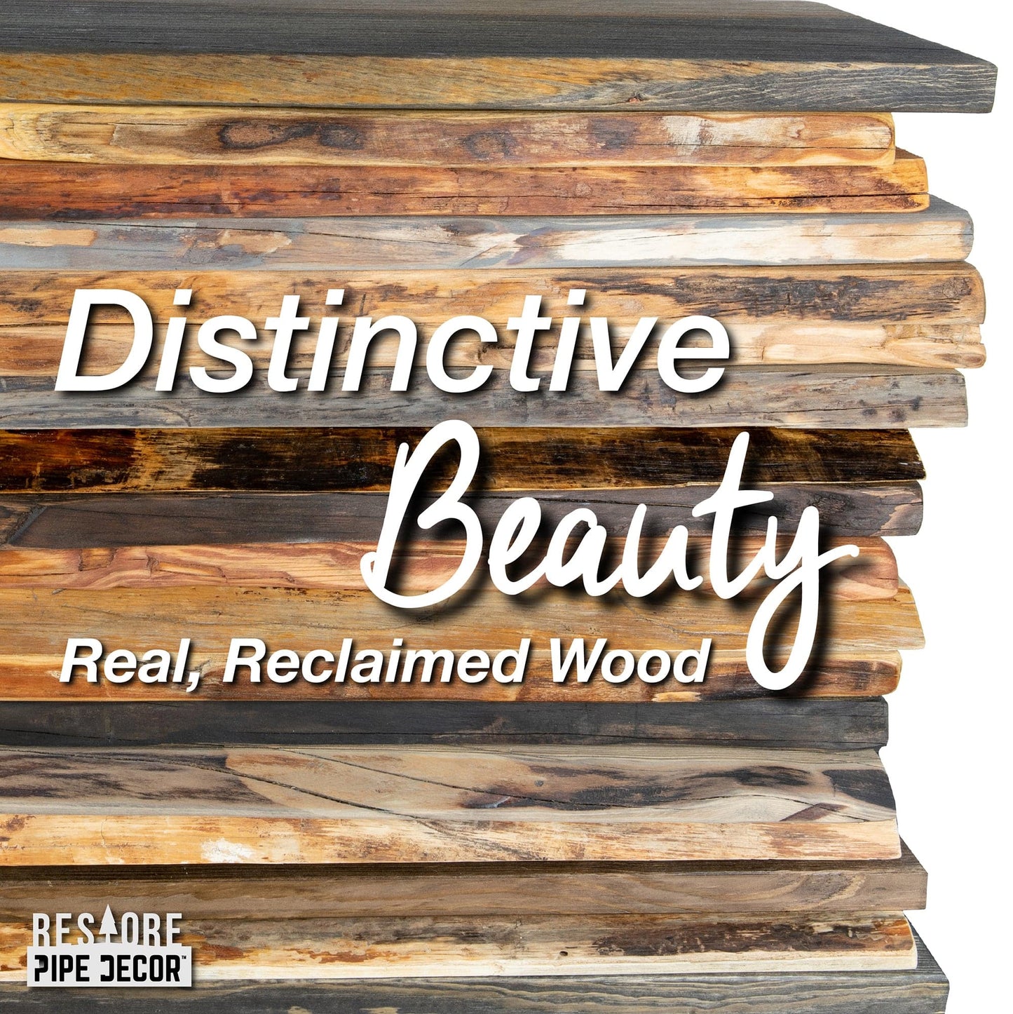 RESTORE Sunset Cedar 36 in. Wood Shelf (Wood Only) PIPE DECOR