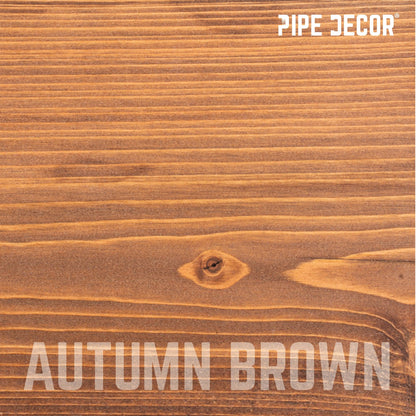RESTORE Autumn Brown 36 in. Wood Shelf (Wood Only) PIPE DECOR