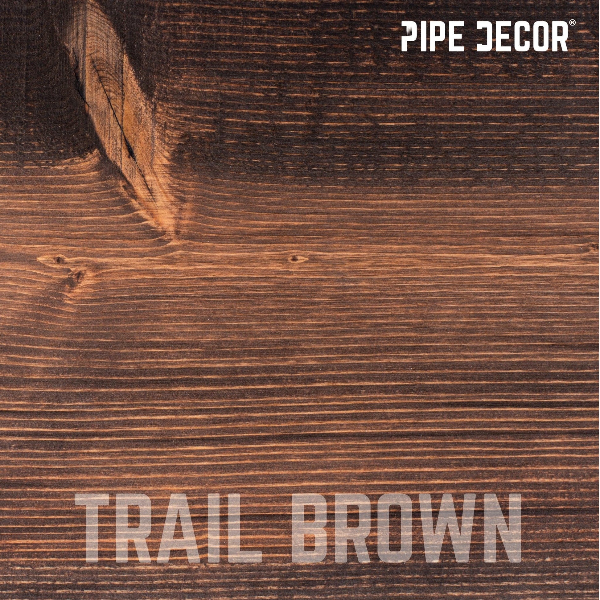 RESTORE Trail Brown 36 in. Wood Shelf (Wood Only) PIPE DECOR