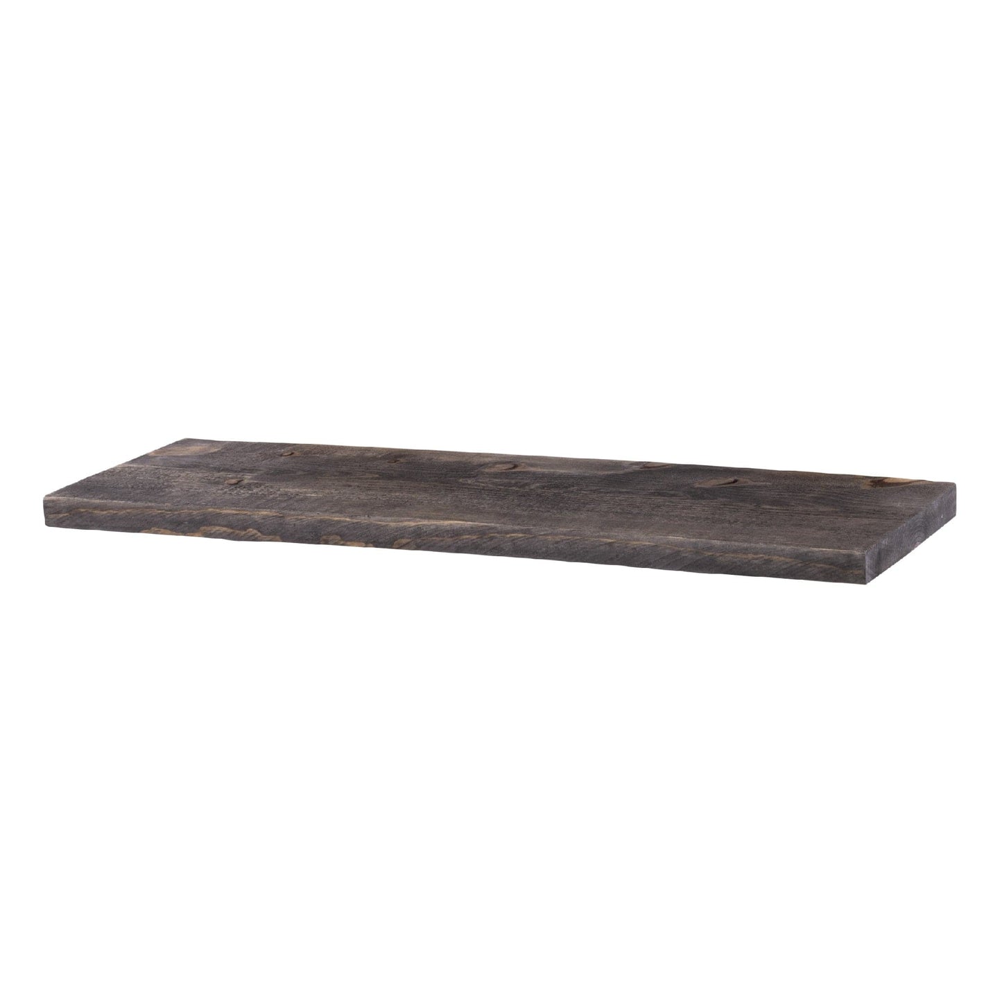 RESTORE Boulder Black 24 in. Wood Shelf (Wood Only) PIPE DECOR