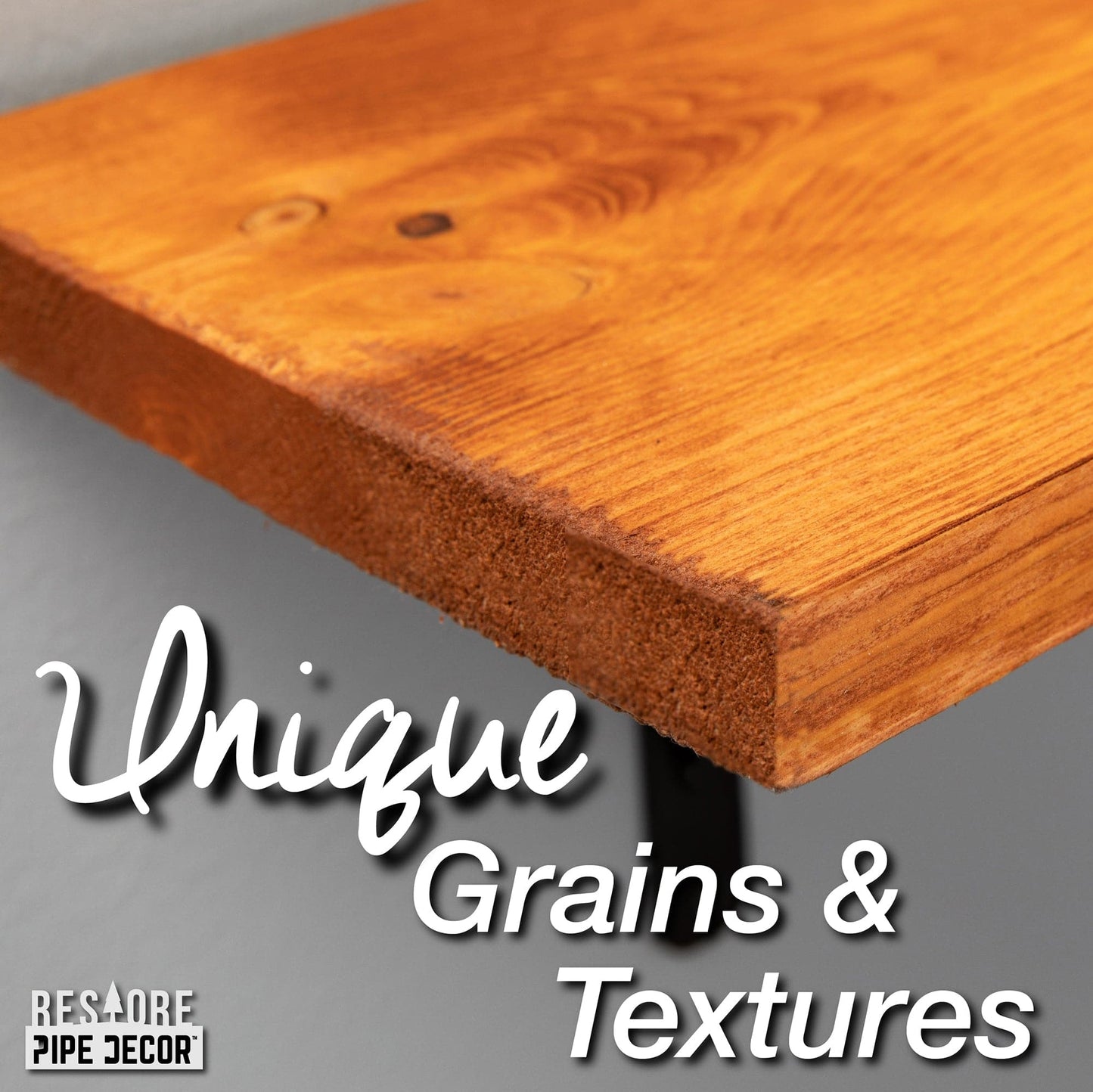 RESTORE Sunset Cedar 24 in. Wood Shelf (Wood Only) PIPE DECOR