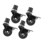 Swivel Caster Wheels for 1" Pipe (4-Pack) PIPE DECOR