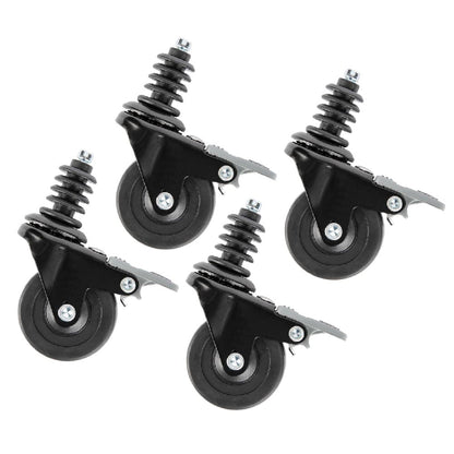 Swivel Caster Wheels for ¾" Pipe (4-Pack) PIPE DECOR