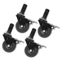 Swivel Caster Wheels for ½" Pipe (4-Pack) PIPE DECOR