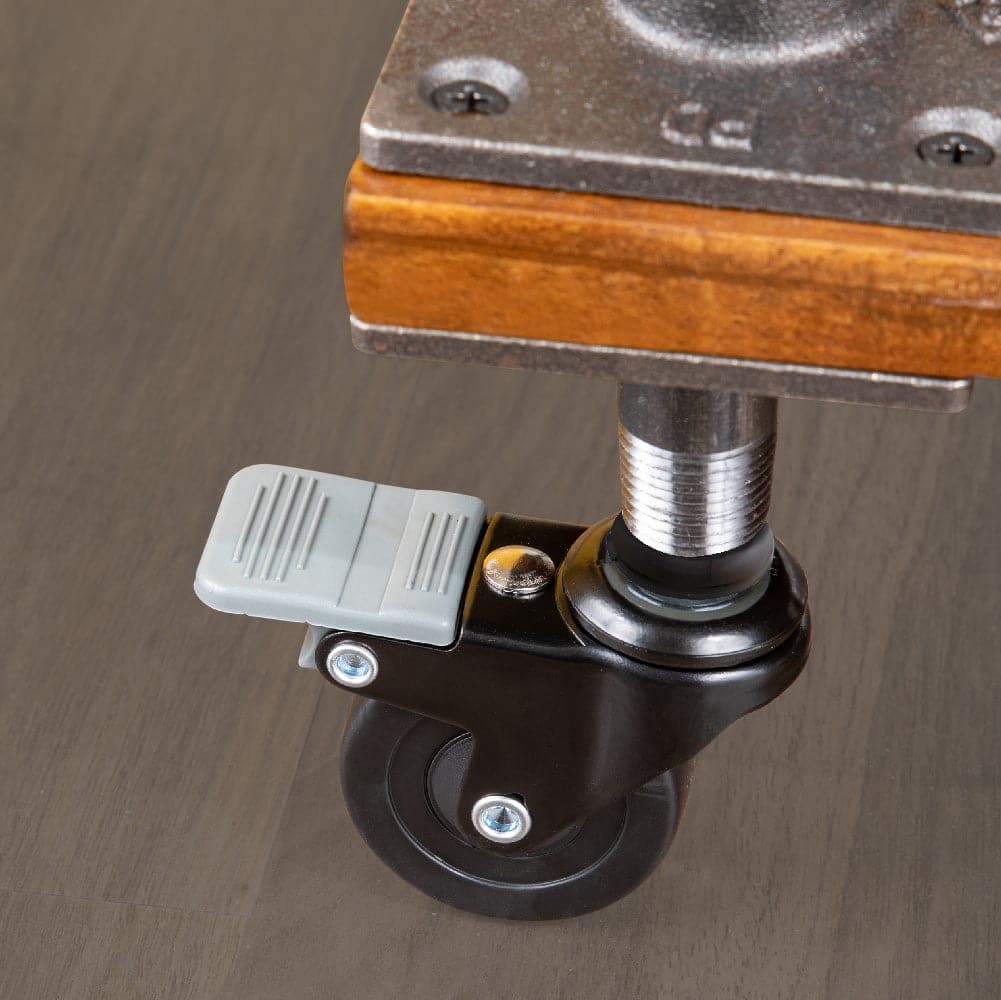 Swivel Caster Wheels for ½" Pipe (4-Pack) PIPE DECOR