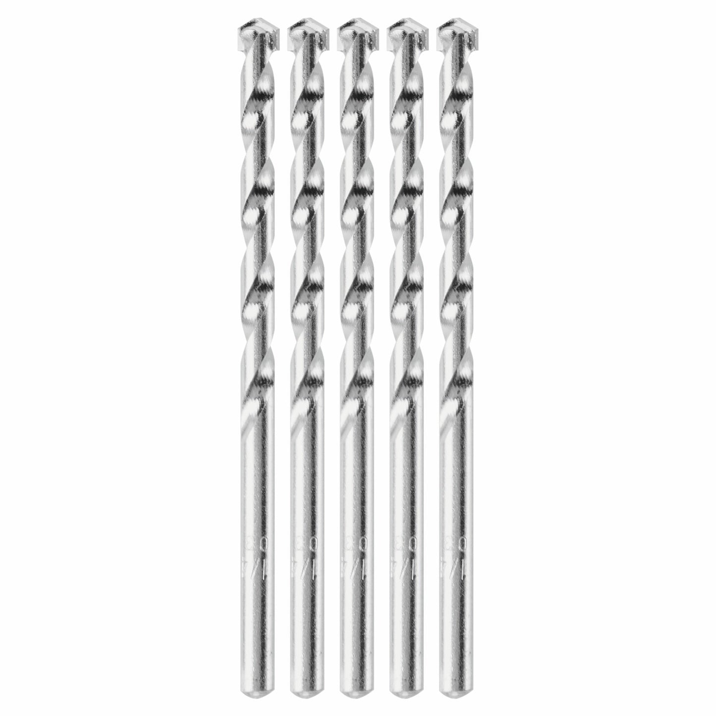 BOSCH BM5205 5 pc. 1/4 In. X 2 In. X 4 In. Fast Spiral Rotary Masonry Drill Bits VM Hardware