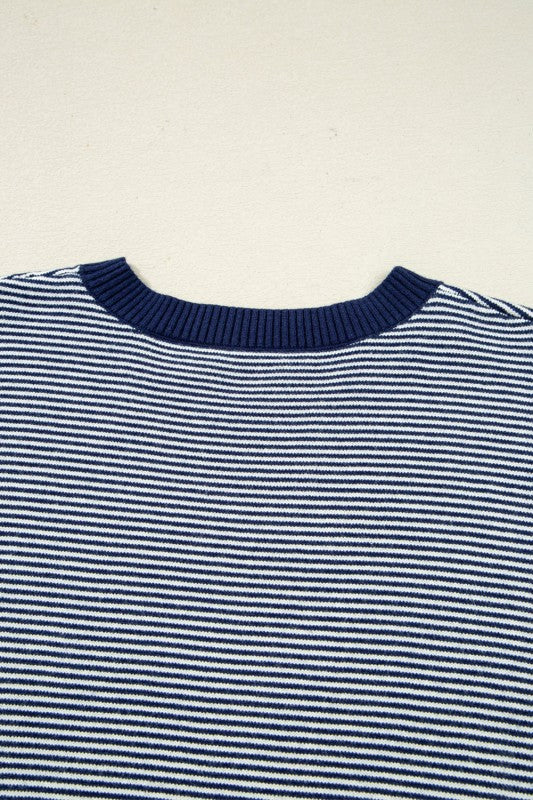 Stripe Colorblock Patchwork Dolman Sleeve Sweater Shop Style & More | Fresh Looks, Everyday Deals & Free Shipping
