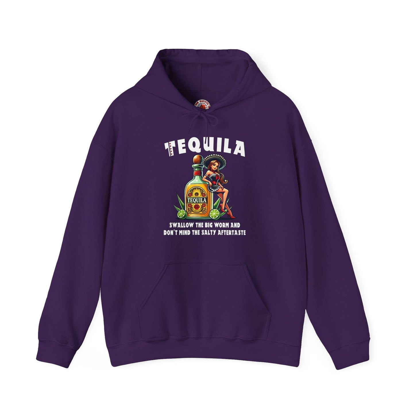 Tequila Swallow The Big Worm Hooded Sweatshirt The Devil's Pickle