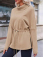 Women’s Turtleneck Fleece Sweatshirt FitiqueFit