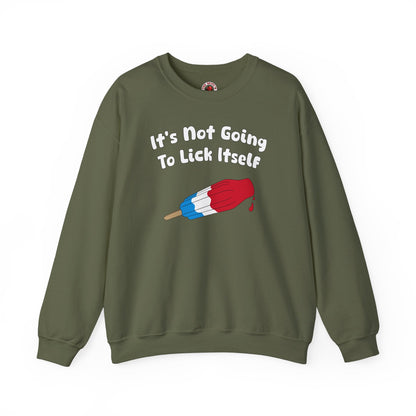 It's Not Going To Lick Itself Crewneck Sweatshirt The Devil's Pickle
