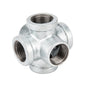 1 in. Galvanized 6-Way Fitting PIPE DECOR