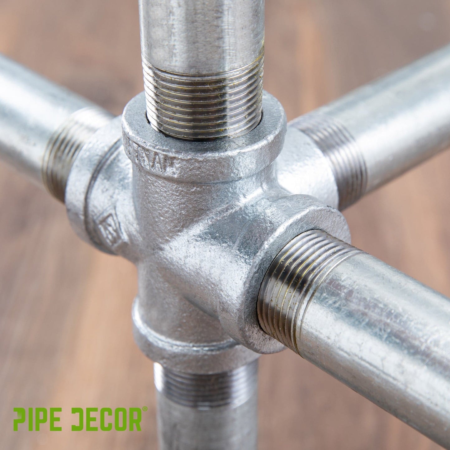 3/4 in. Galvanized 5-Way Fitting PIPE DECOR