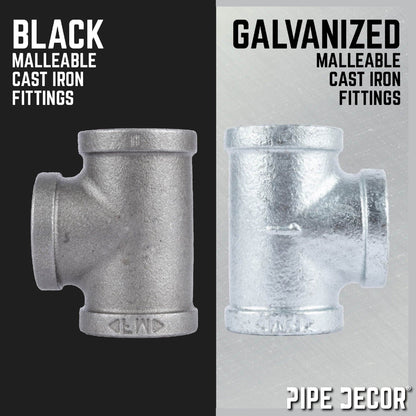 Galvanized Wall Mounted Double Hung Clothing Rack PIPE DECOR