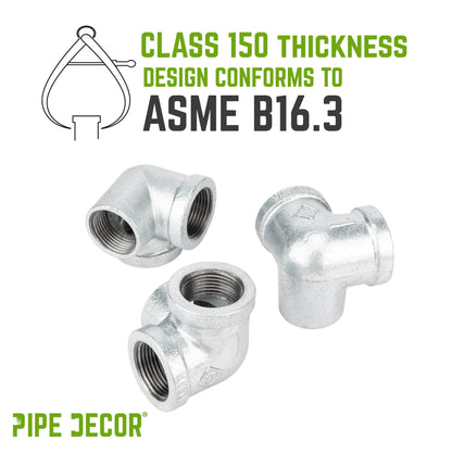 1 in. Galvanized Side Outlet Elbow PIPE DECOR