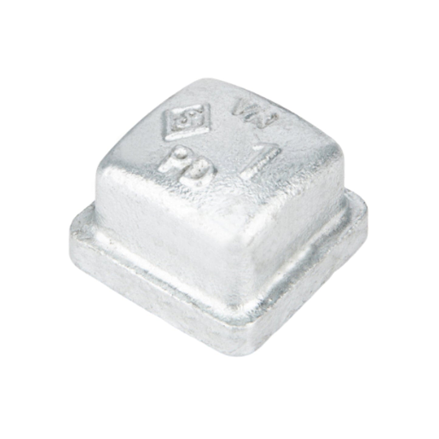 1 in. Galvanized Square Cap PIPE DECOR