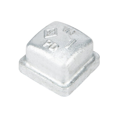 1 in. Galvanized Square Cap PIPE DECOR