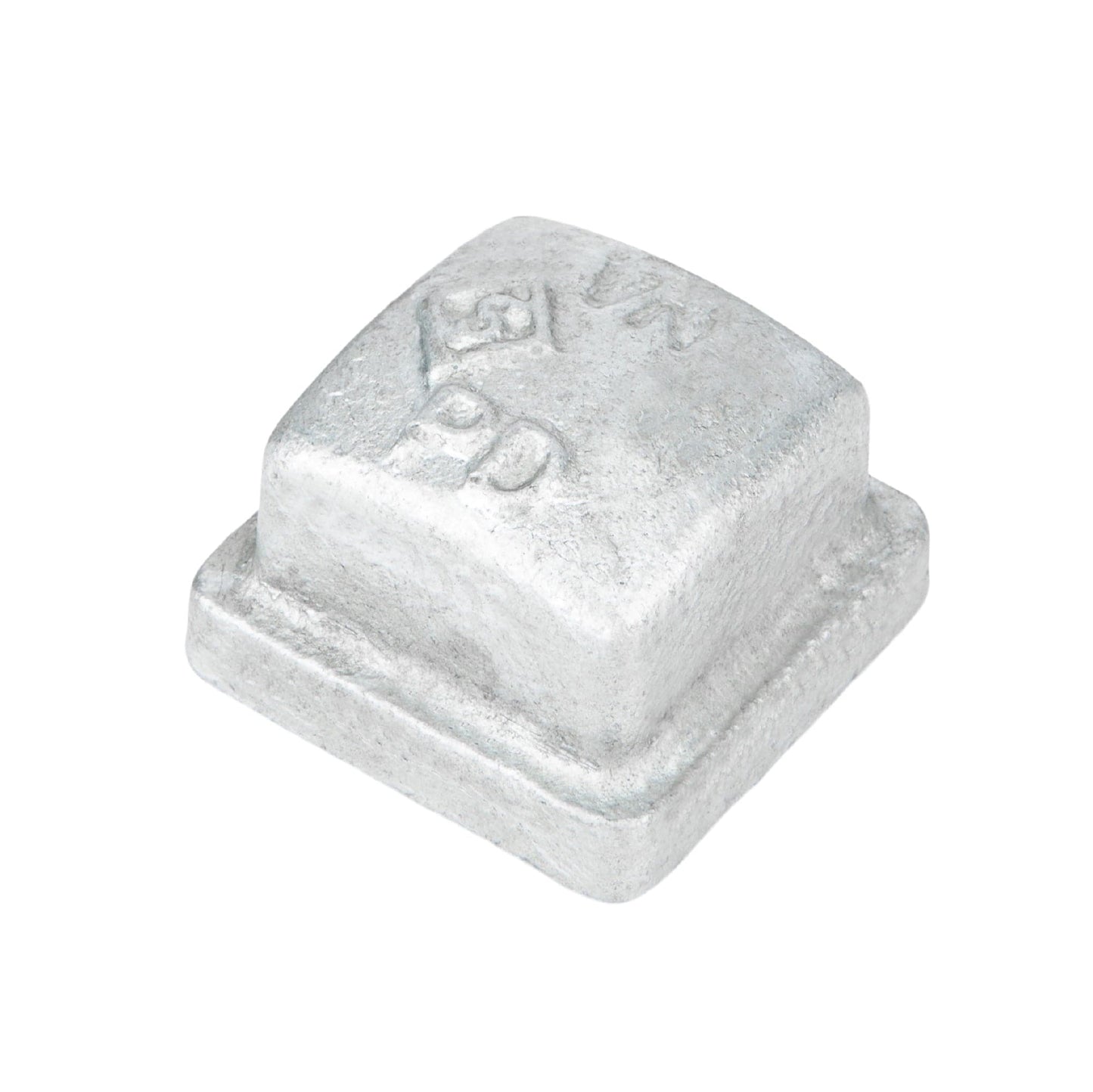 1/2 in. Galvanized Square Cap PIPE DECOR