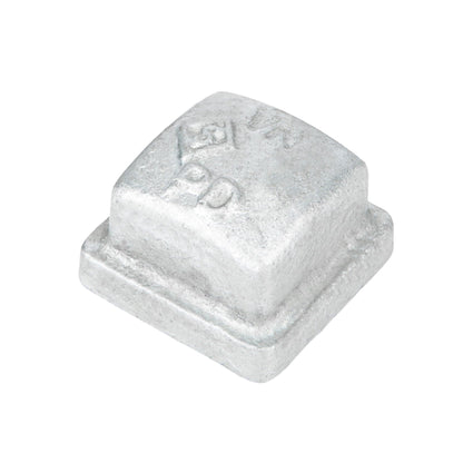 1/2 in. Galvanized Square Cap PIPE DECOR