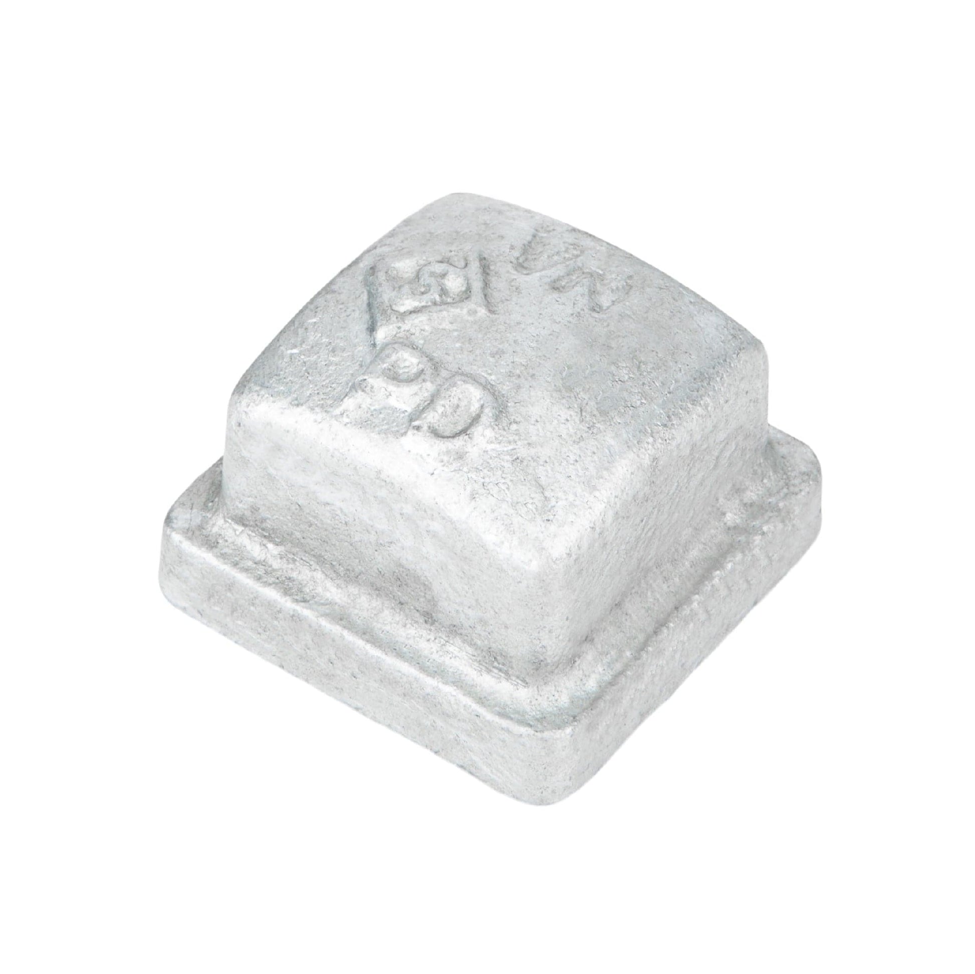 3/4 in. Galvanized Square Cap PIPE DECOR