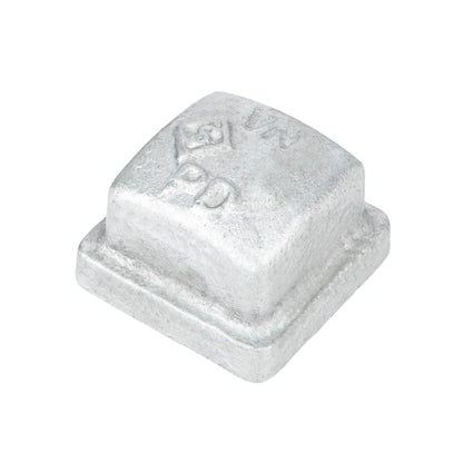 3/4 in. Galvanized Square Cap PIPE DECOR