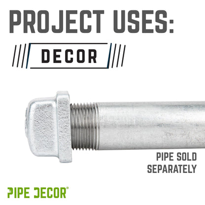 3/4 in. Galvanized Square Cap PIPE DECOR