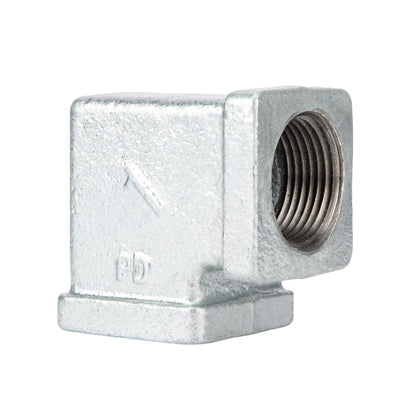 1 in. Galvanized Square 90 Degree Elbow PIPE DECOR