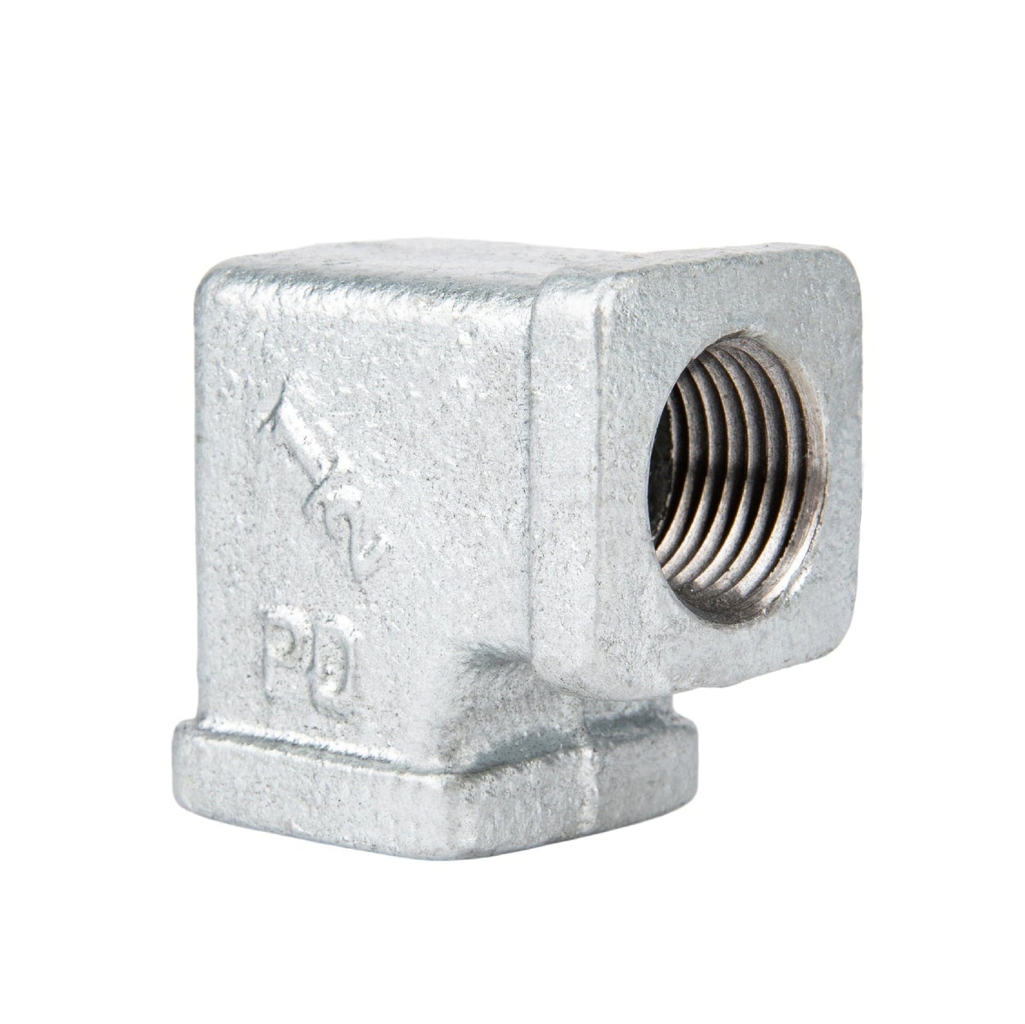 1/2 in. Galvanized Square 90 Degree Elbow PIPE DECOR