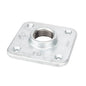 1 in. Galvanized Square Floor Flange PIPE DECOR