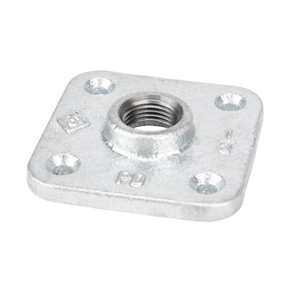 1/2 in. Galvanized Square Floor Flange PIPE DECOR