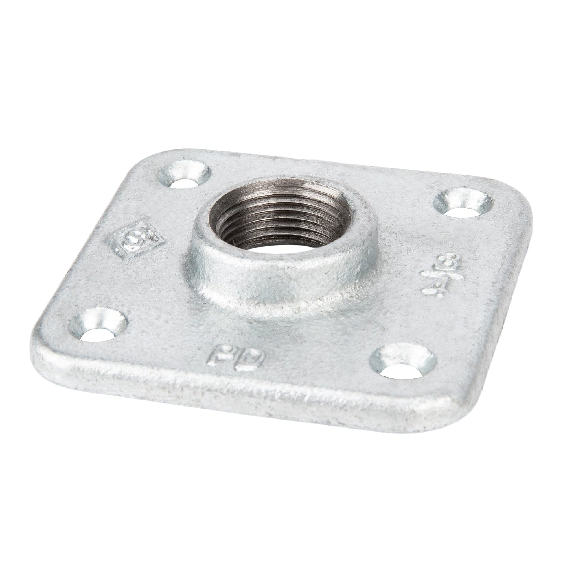 3/4 in. Galvanized Square Floor Flange PIPE DECOR