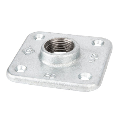 3/4 in. Galvanized Square Floor Flange PIPE DECOR