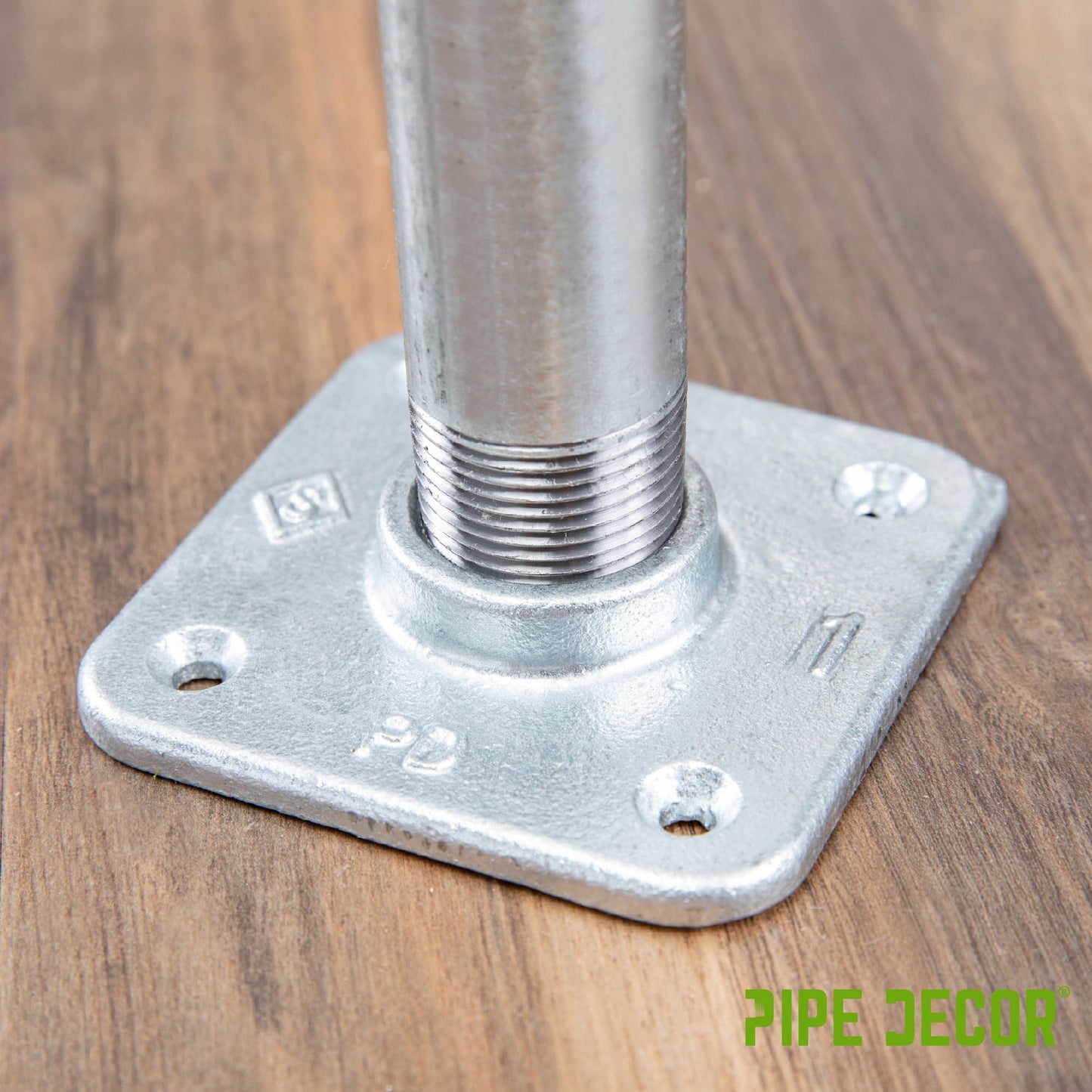 3/4 in. Galvanized Square Floor Flange PIPE DECOR