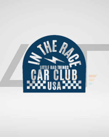 CAR CLUB USA TEE - CREAM (FRONT ONLY) LITTLE RAD THINGS