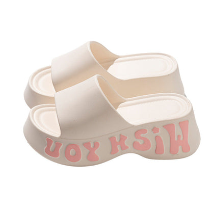 Non-slipHeight-increasing Thick-soled Slippers For Women See size chart under “more details” The Fashion Celestial
