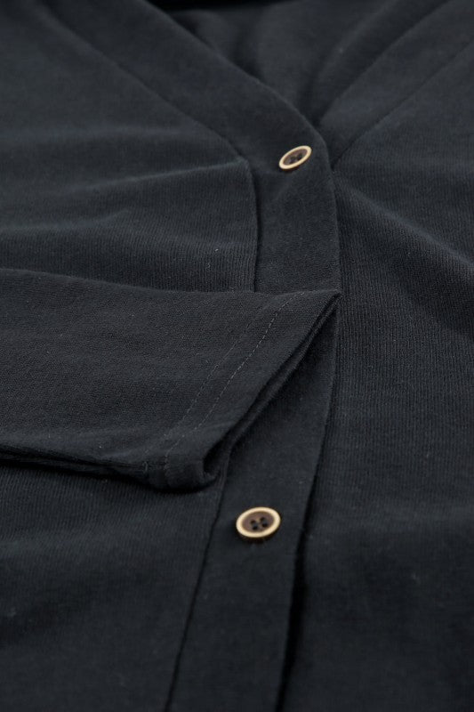 Solid Open-Front Buttoned Cardigan Shop Style & More | Fresh Looks, Everyday Deals & Free Shipping