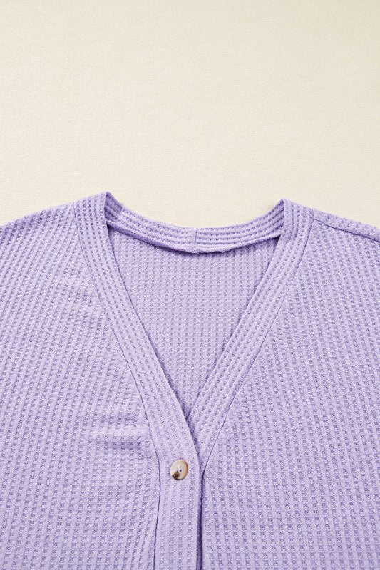 Plus Size Solid Waffle Knit Button-Front Cardigan Shop Style & More | Fresh Looks, Everyday Deals & Free Shipping