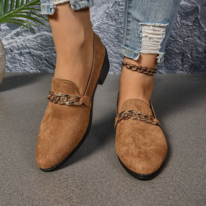 Women’s Pointed Toe Chunky Heel Shoes FitiqueFit