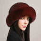 Women’s Mink Hair Winter Hat – Braided Fur Warm Elegant Beanie FitiqueFit
